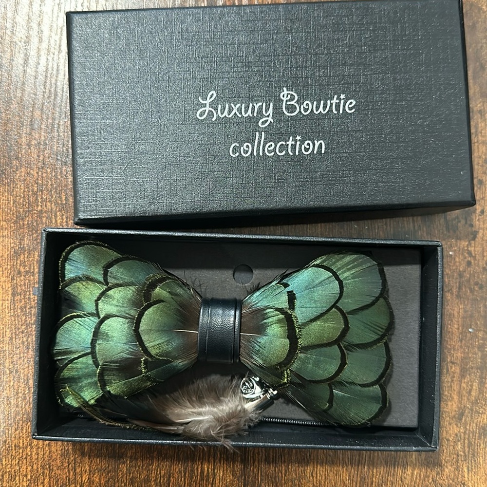 Luxury Bowtie Collection- Feather bowtie